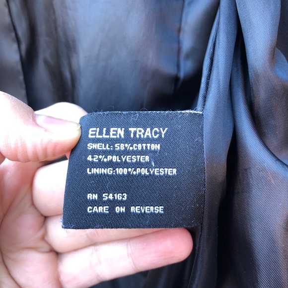 Ellen Tracy Trench Rain Coat S - Picture 7 of 9